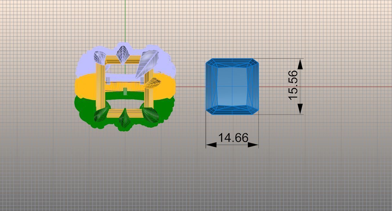 claw ring 3D print model_9