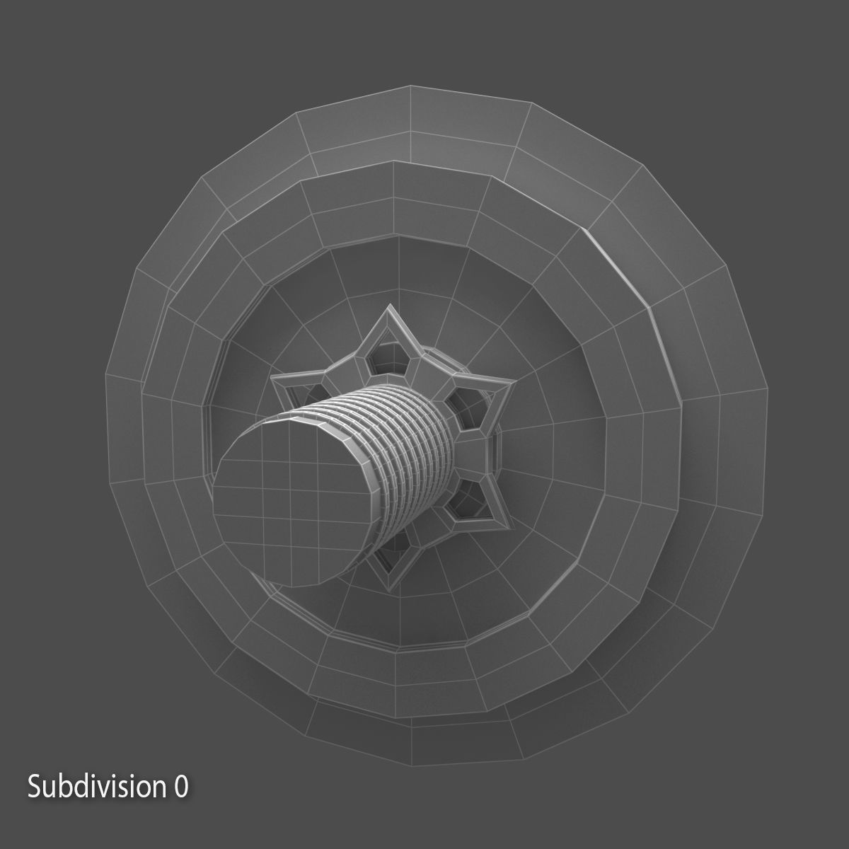 Dumbbell wheel with screw 3D model_11