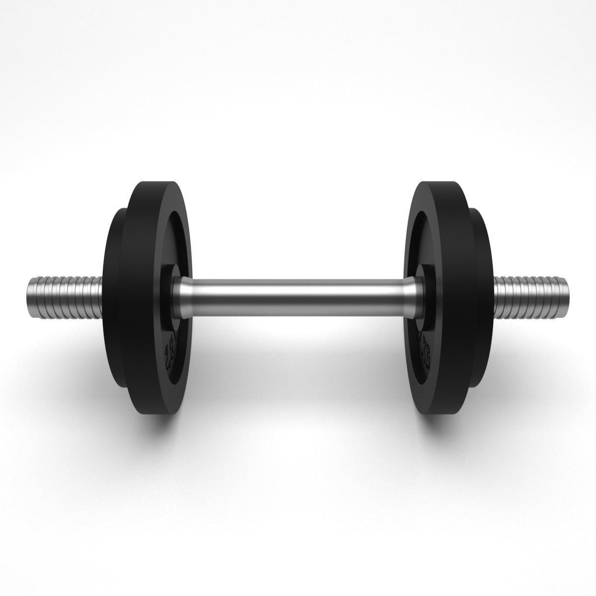 Dumbbell wheel with screw 3D model_7