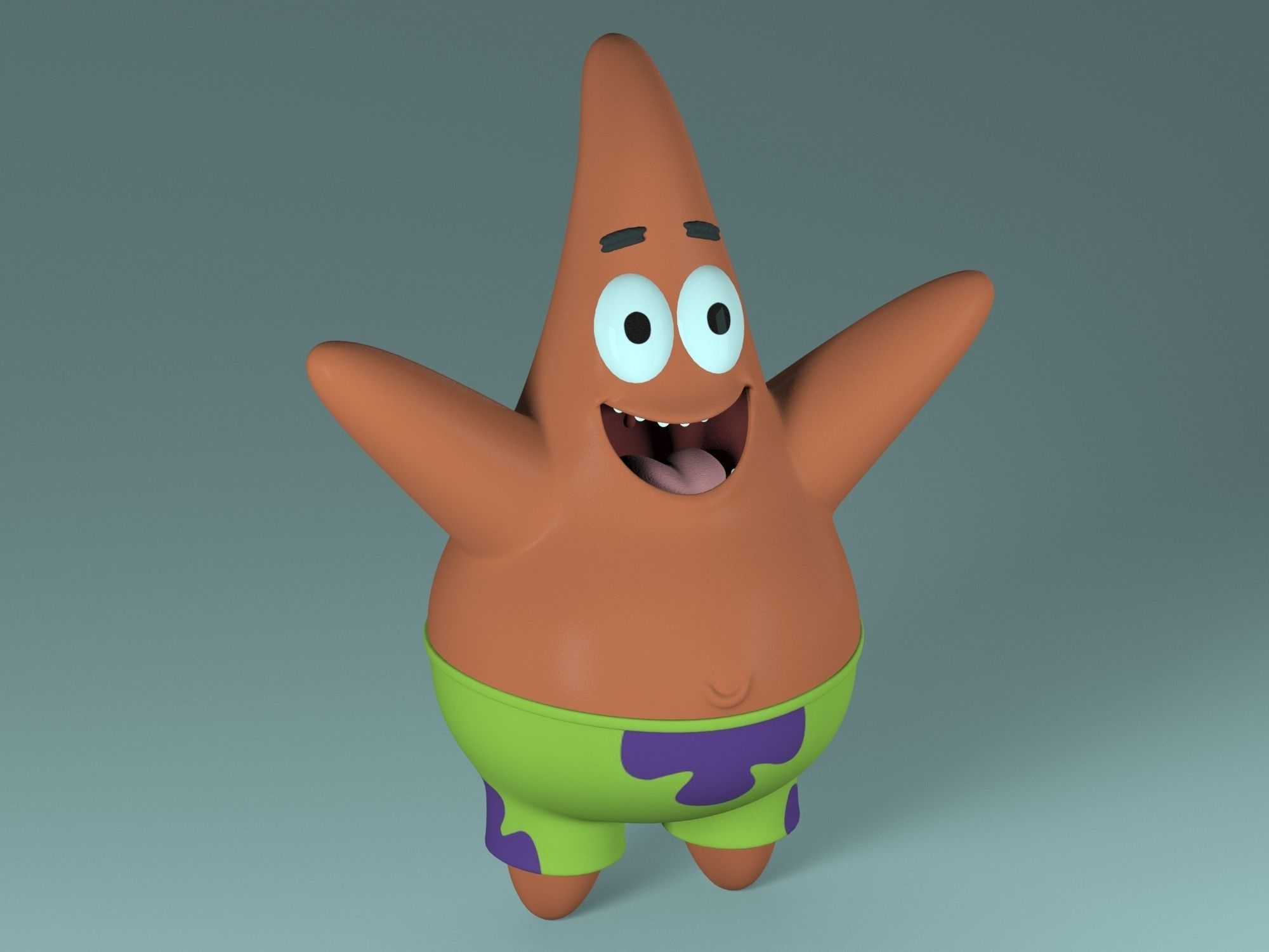 Patrick Star 3D model_1