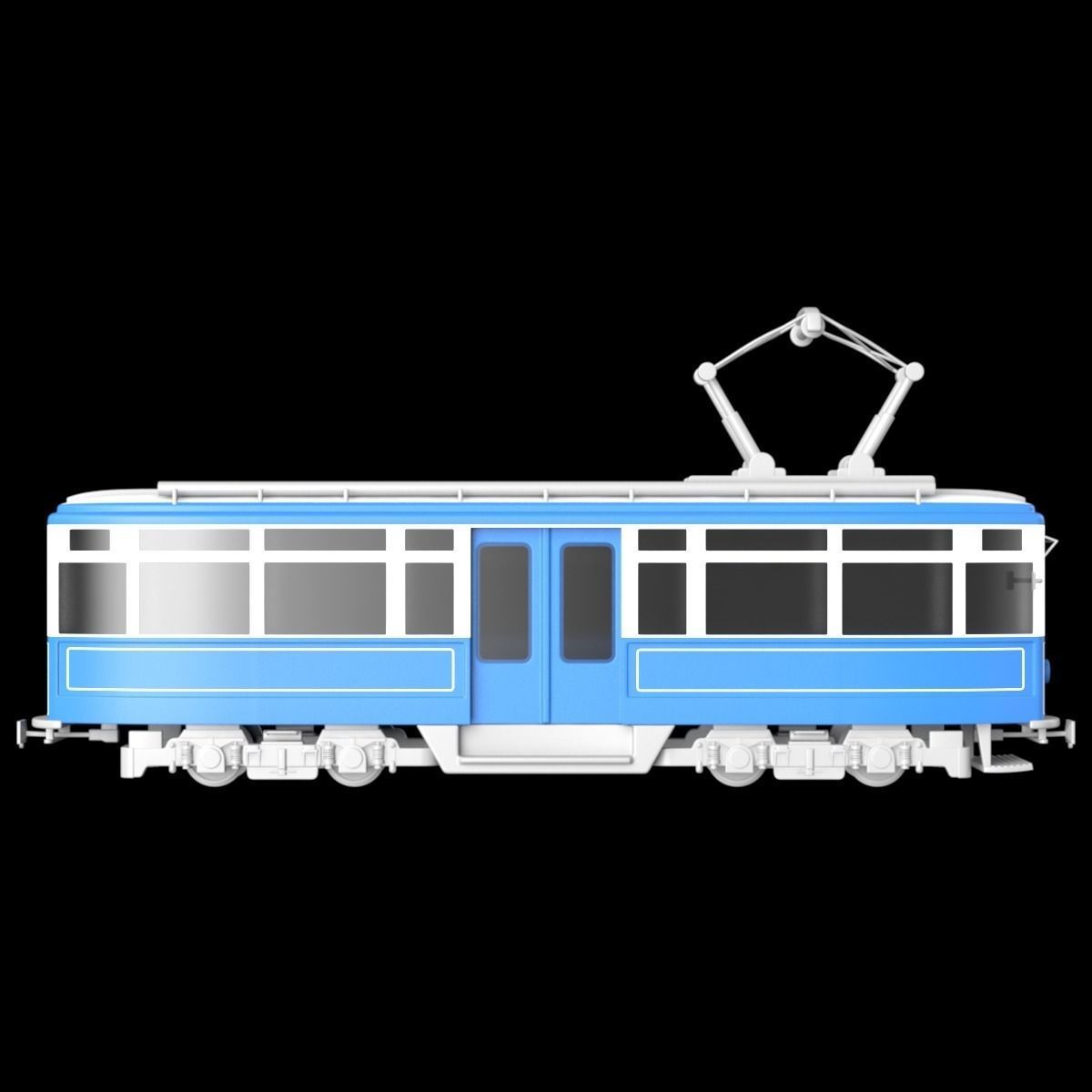 Tram reduced model 3D model_2