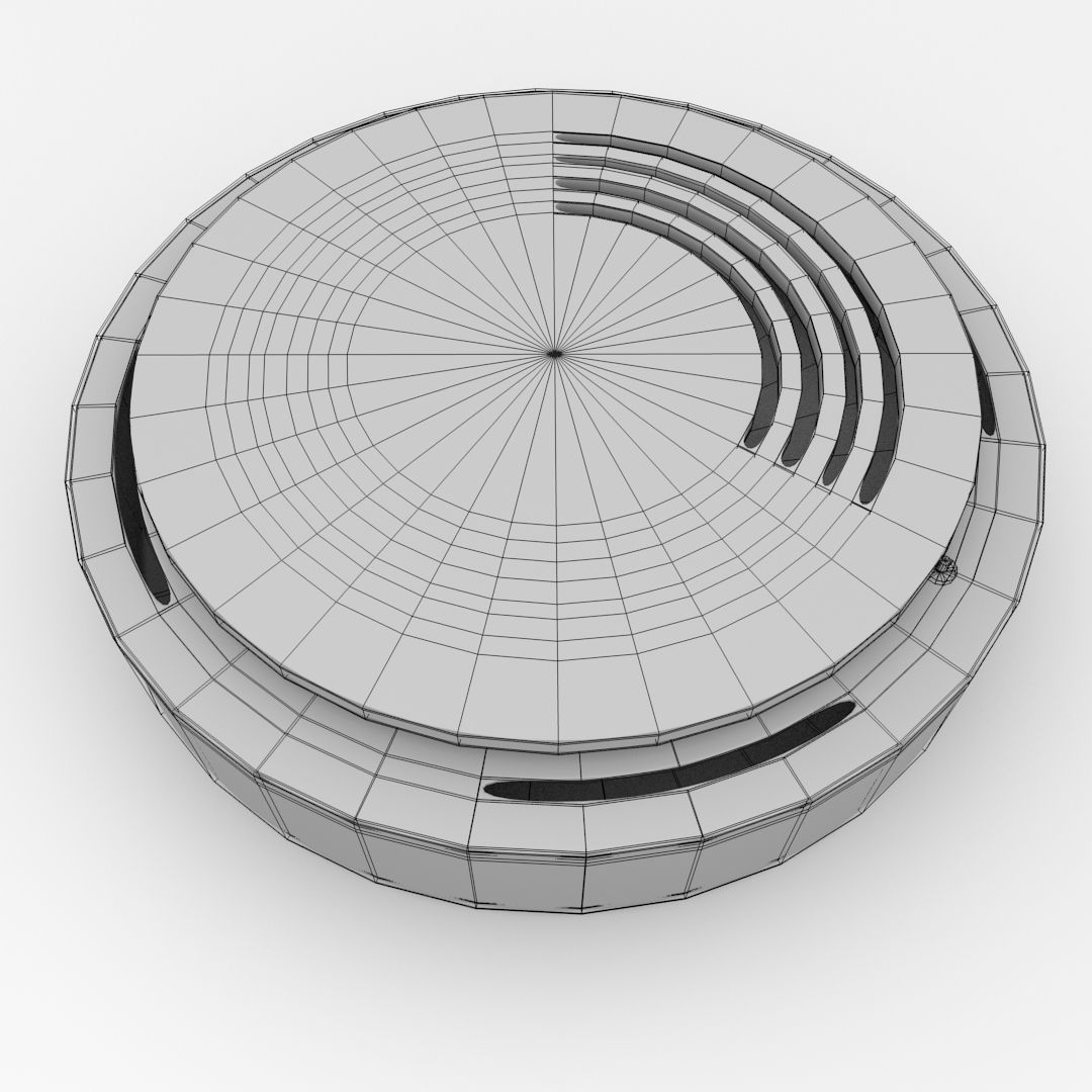Smoke Detector v2 3D model_4