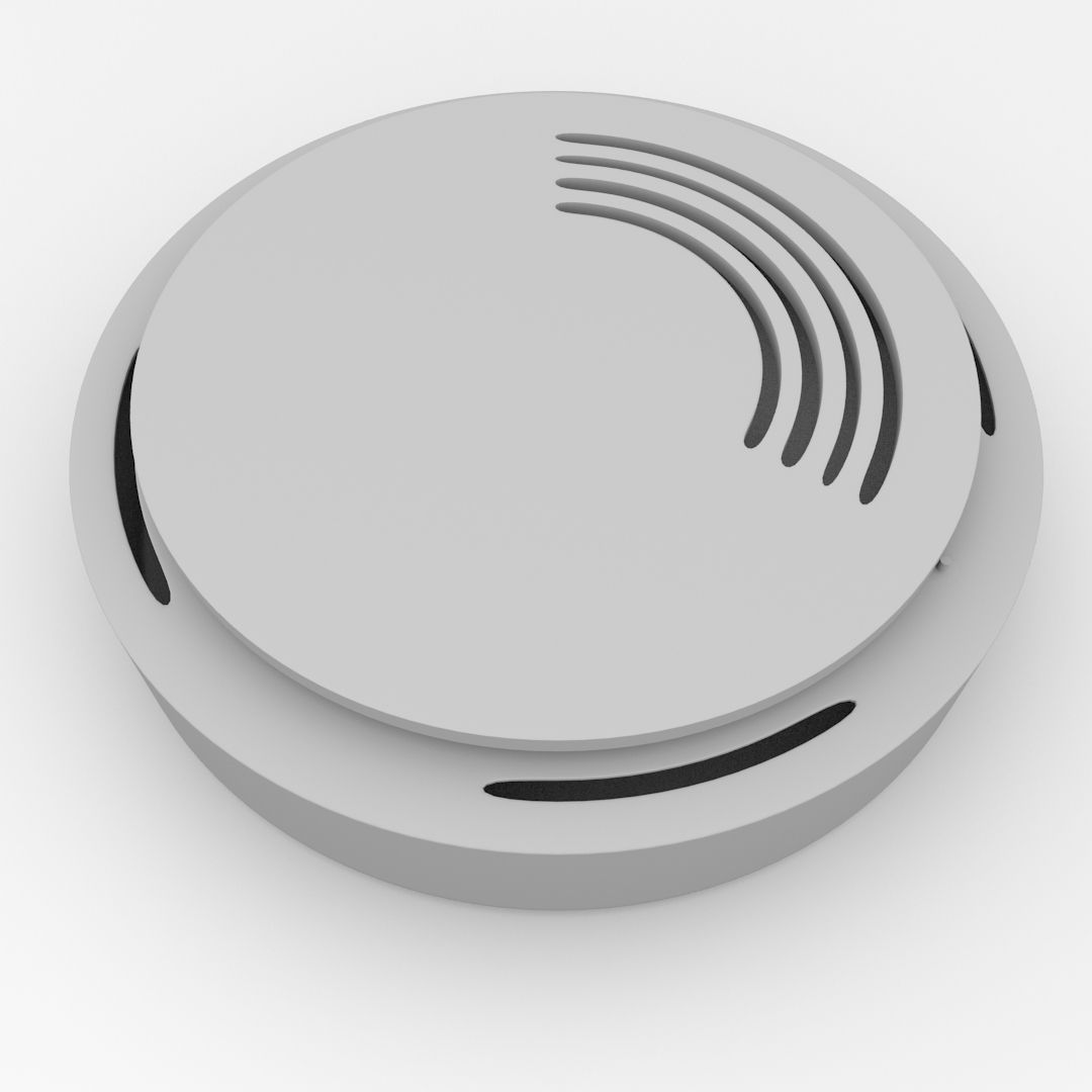 Smoke Detector v2 3D model_3
