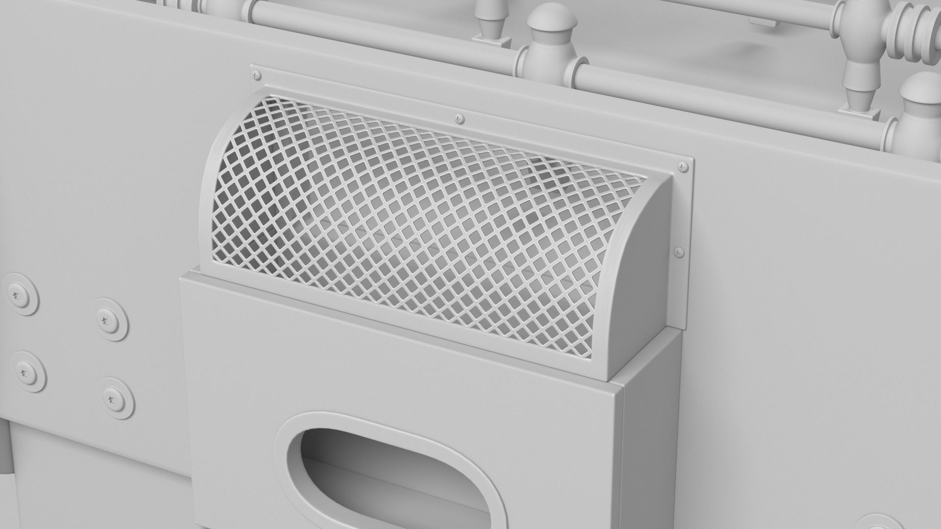 Foosball Soccer Table 3D model_9