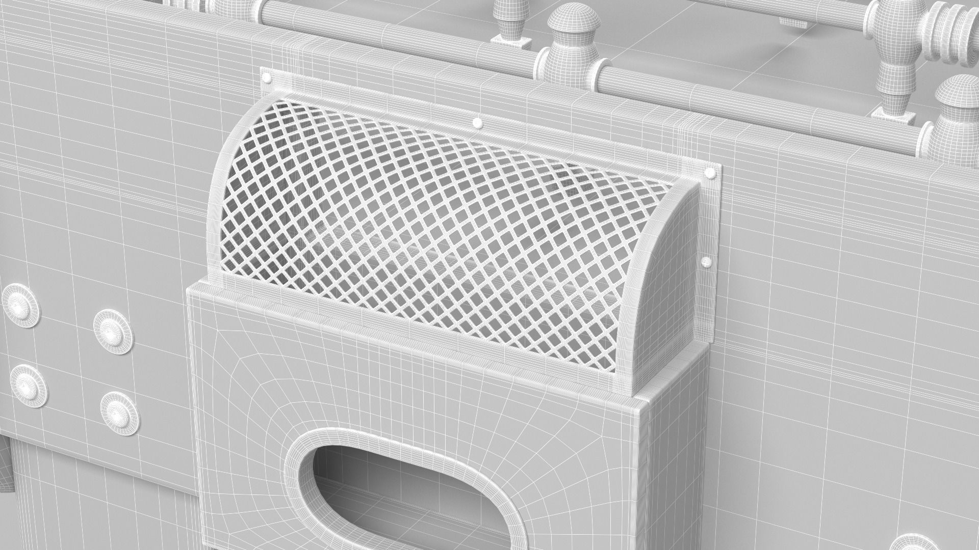 Foosball Soccer Table 3D model_10