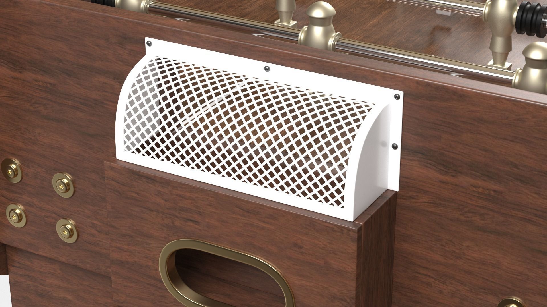 Foosball Soccer Table 3D model_2