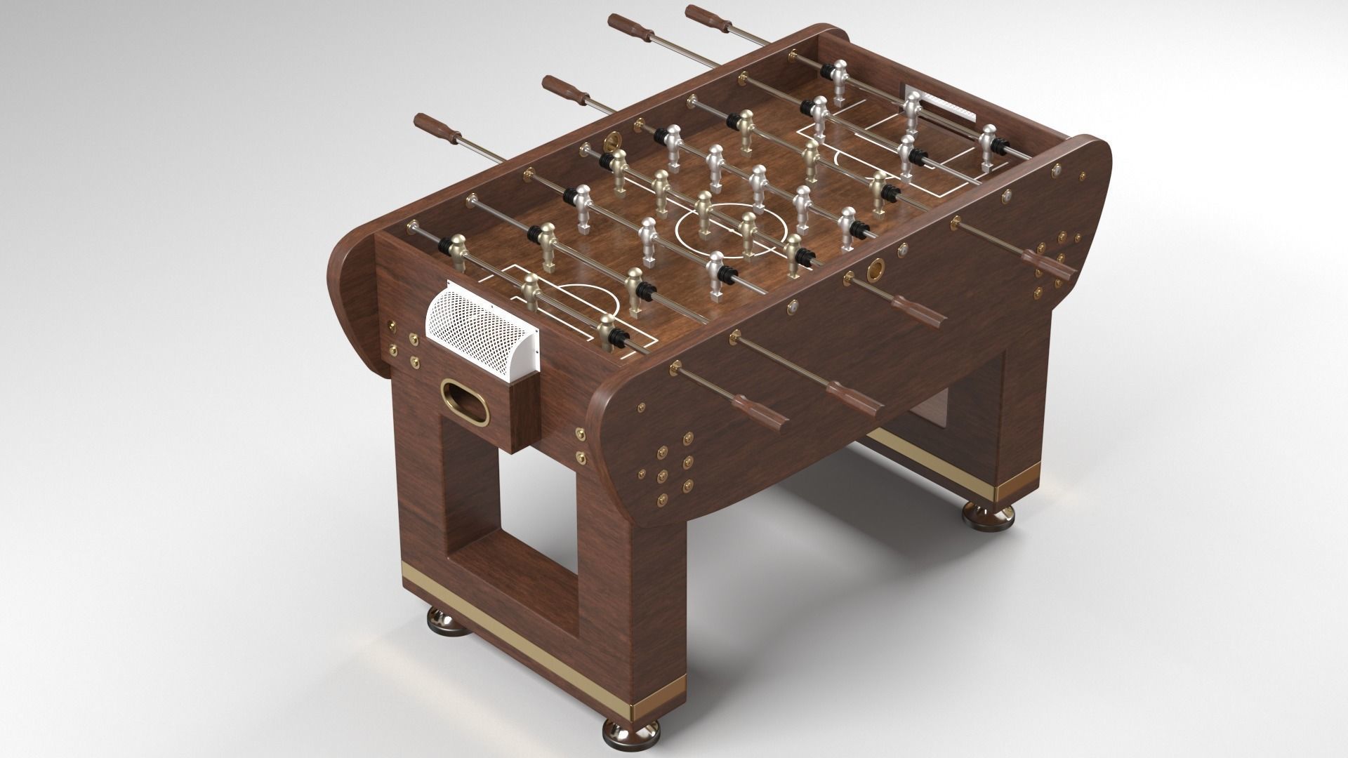 Foosball Soccer Table 3D model_0