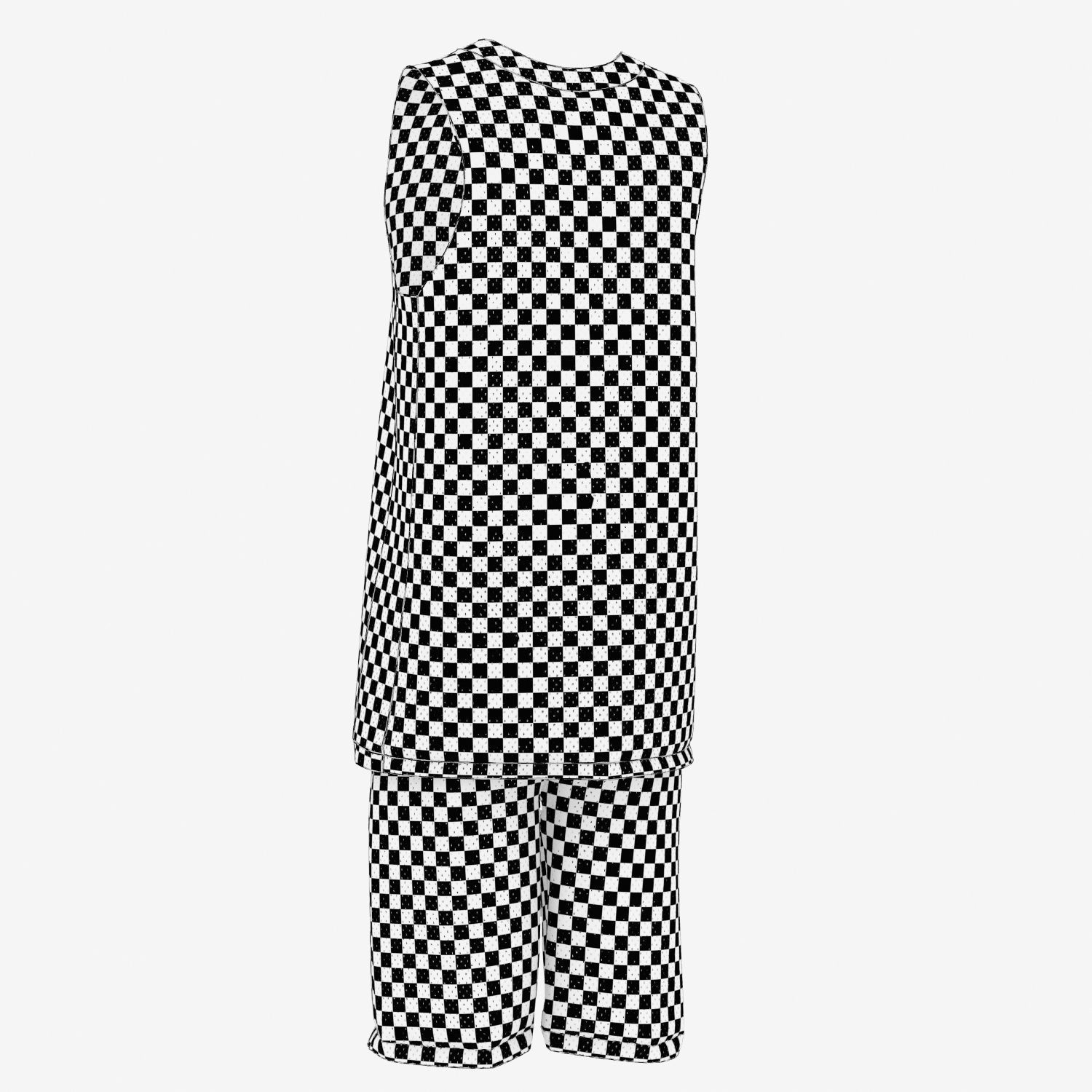 Basketball Full Jersey 3D model_5