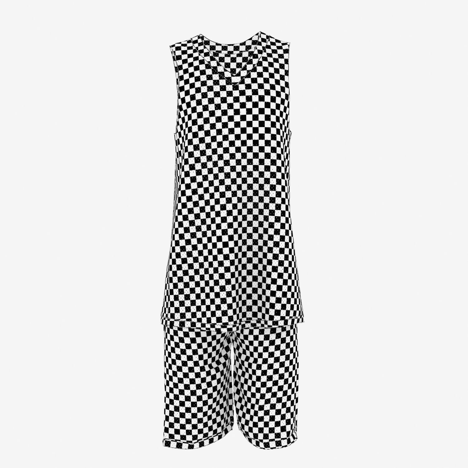 Basketball Full Jersey 3D model_3