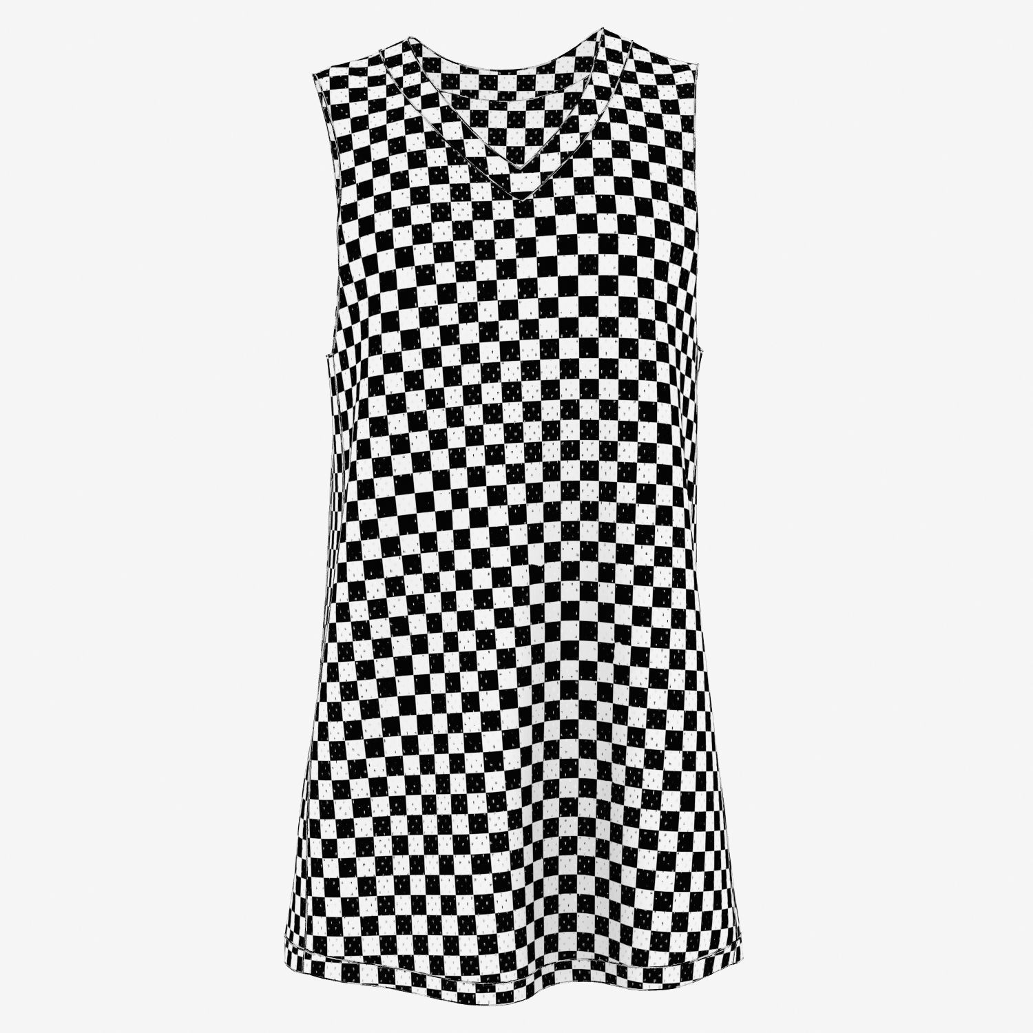 Basketball Jersey Top 3D model_3