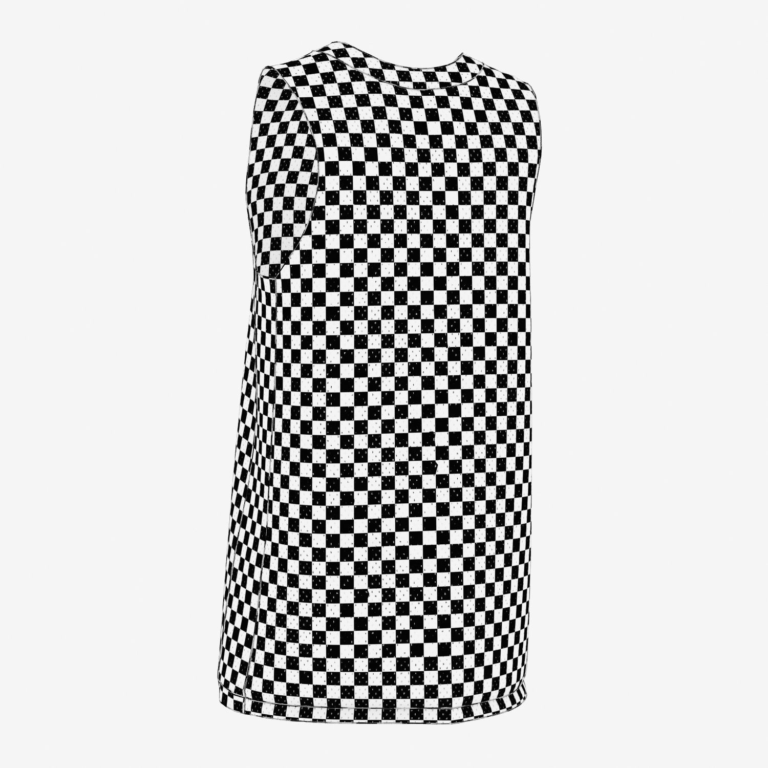 Basketball Jersey Top 3D model_5