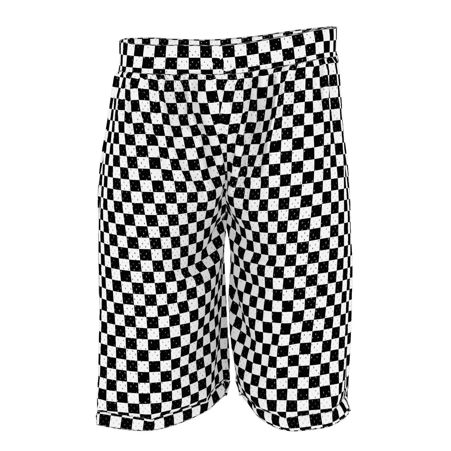 Basketball Jersey Shorts 3D model_3