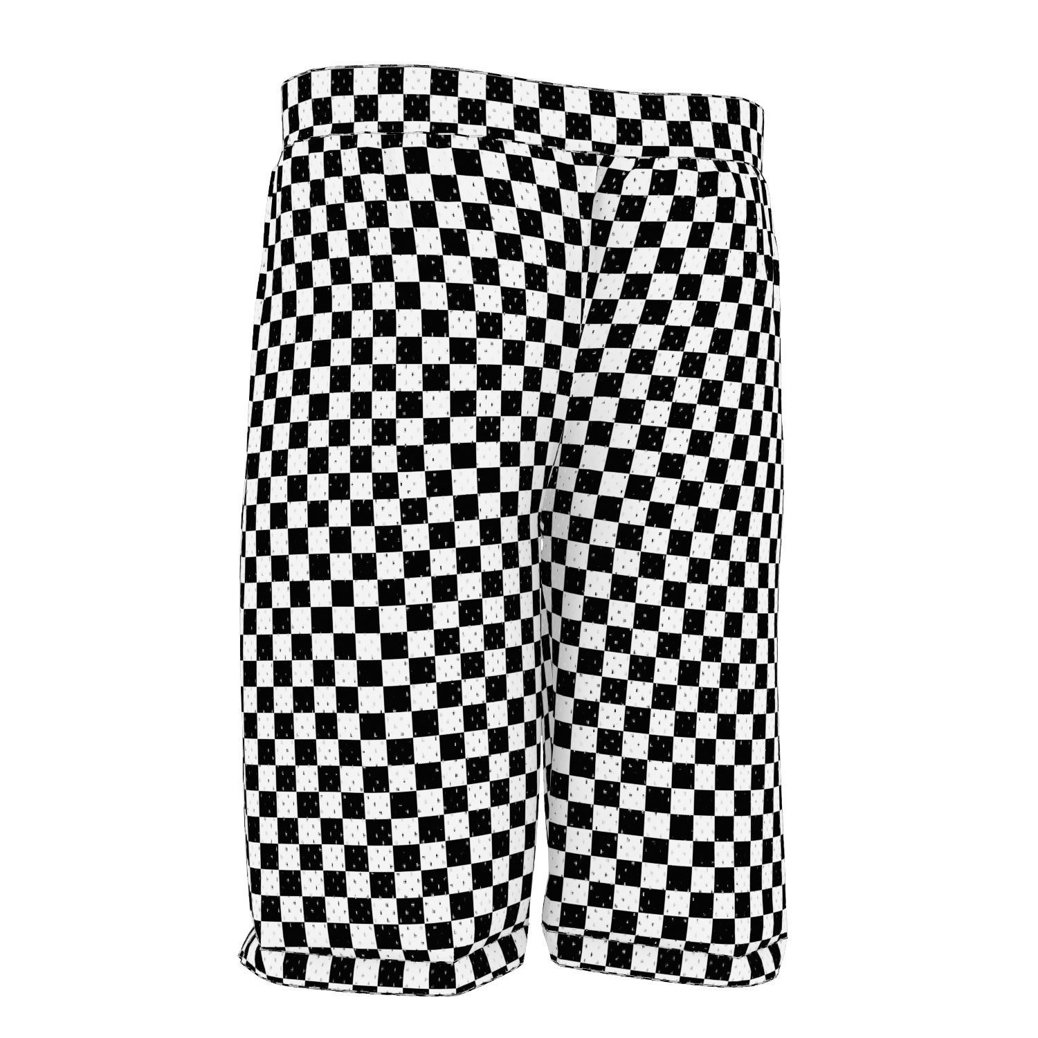 Basketball Jersey Shorts 3D model_5