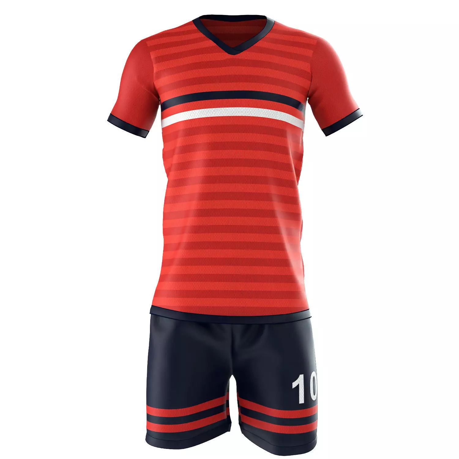Soccer Full Jersey Set 3D model_0