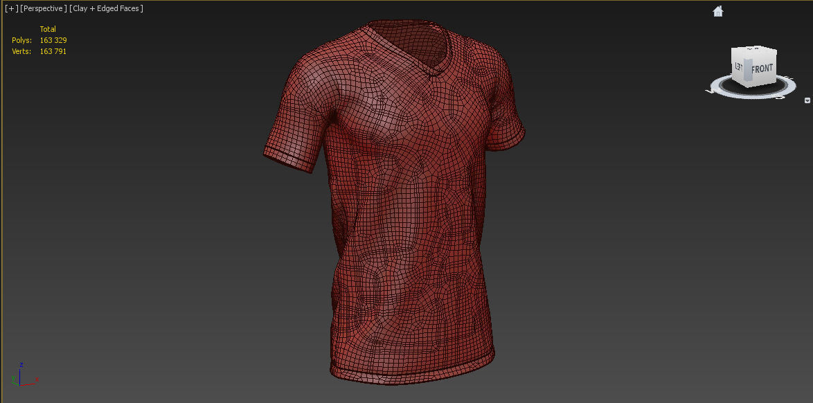 Soccer Jersey Shirt Top 3D model_12