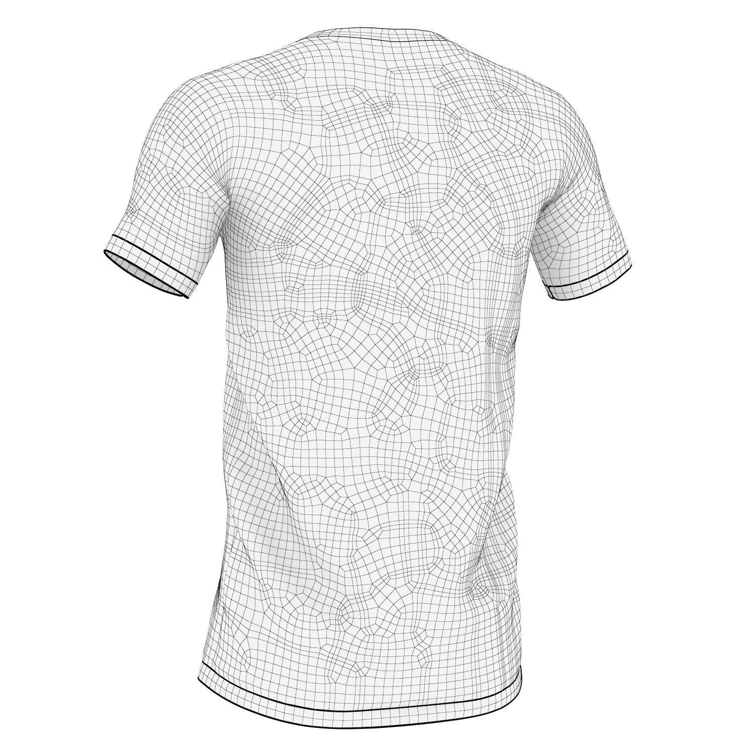 Soccer Jersey Shirt Top 3D model_8