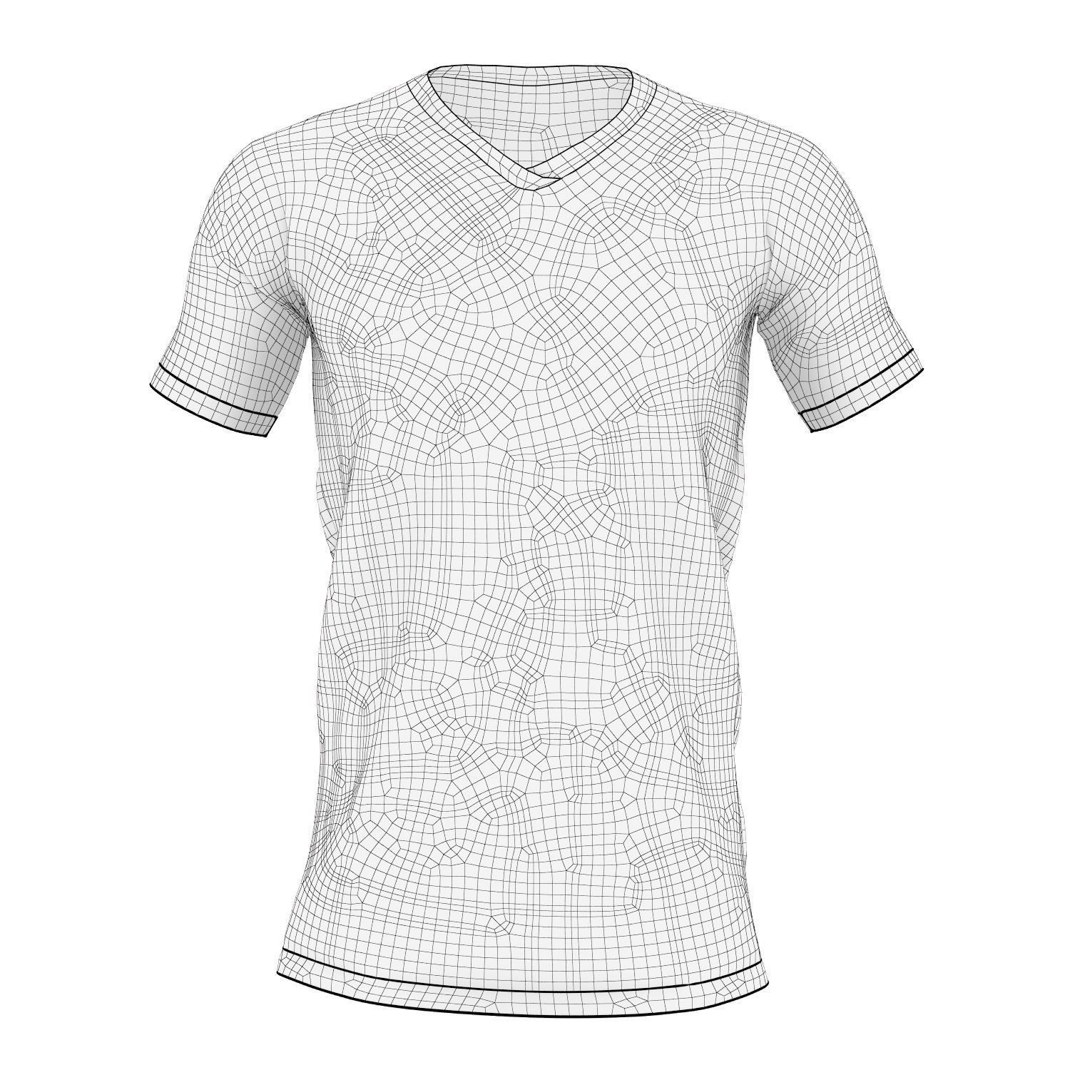 Soccer Jersey Shirt Top 3D model_6