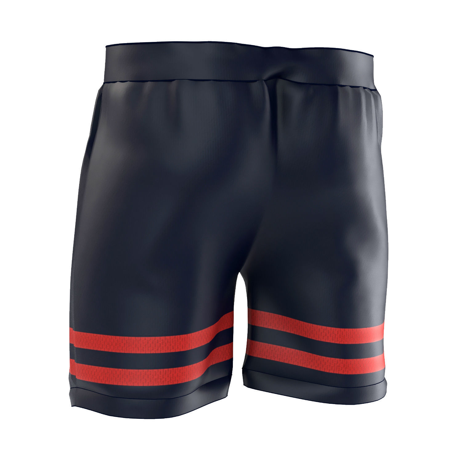 Soccer Jersey Shorts 3D model_2