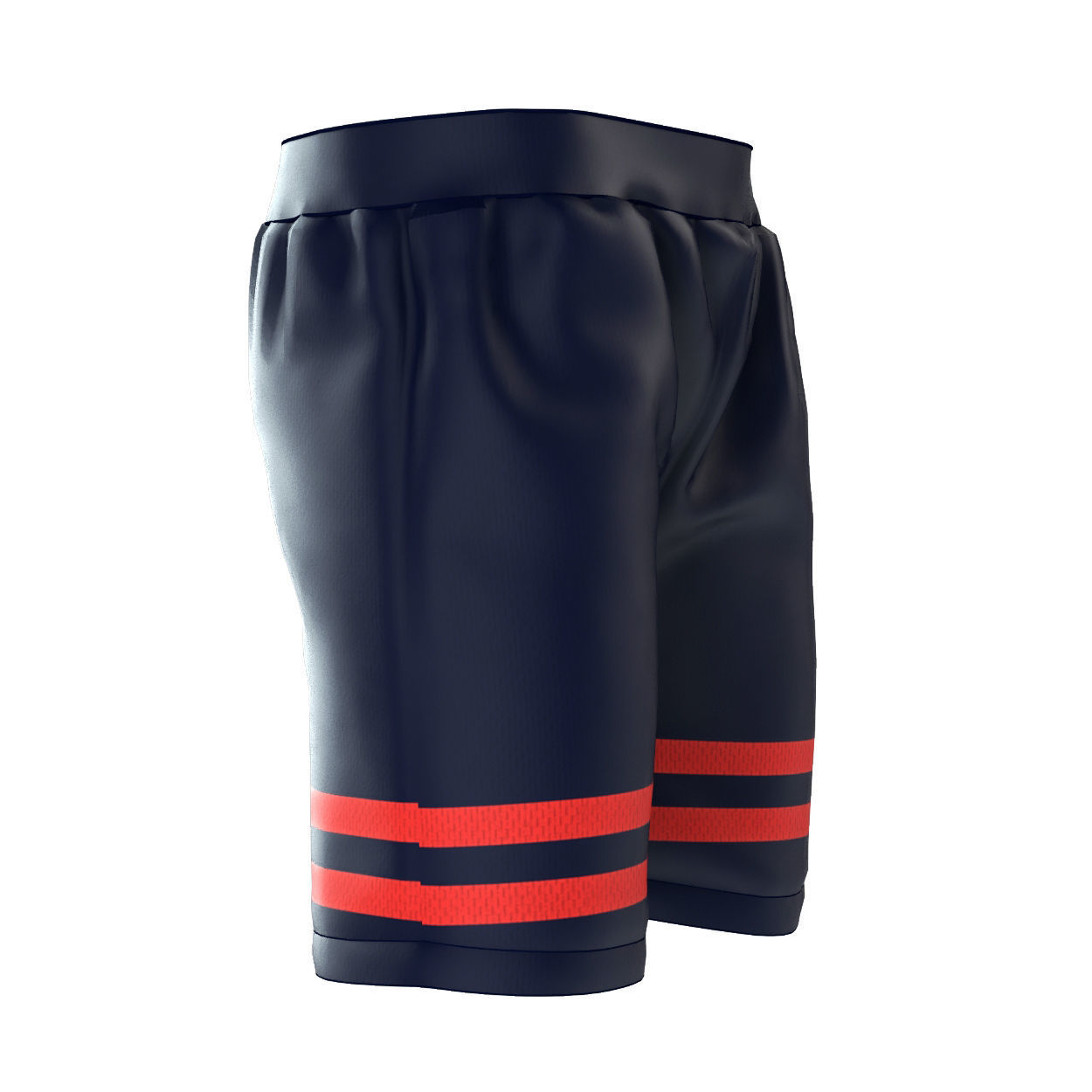Soccer Jersey Shorts 3D model_1