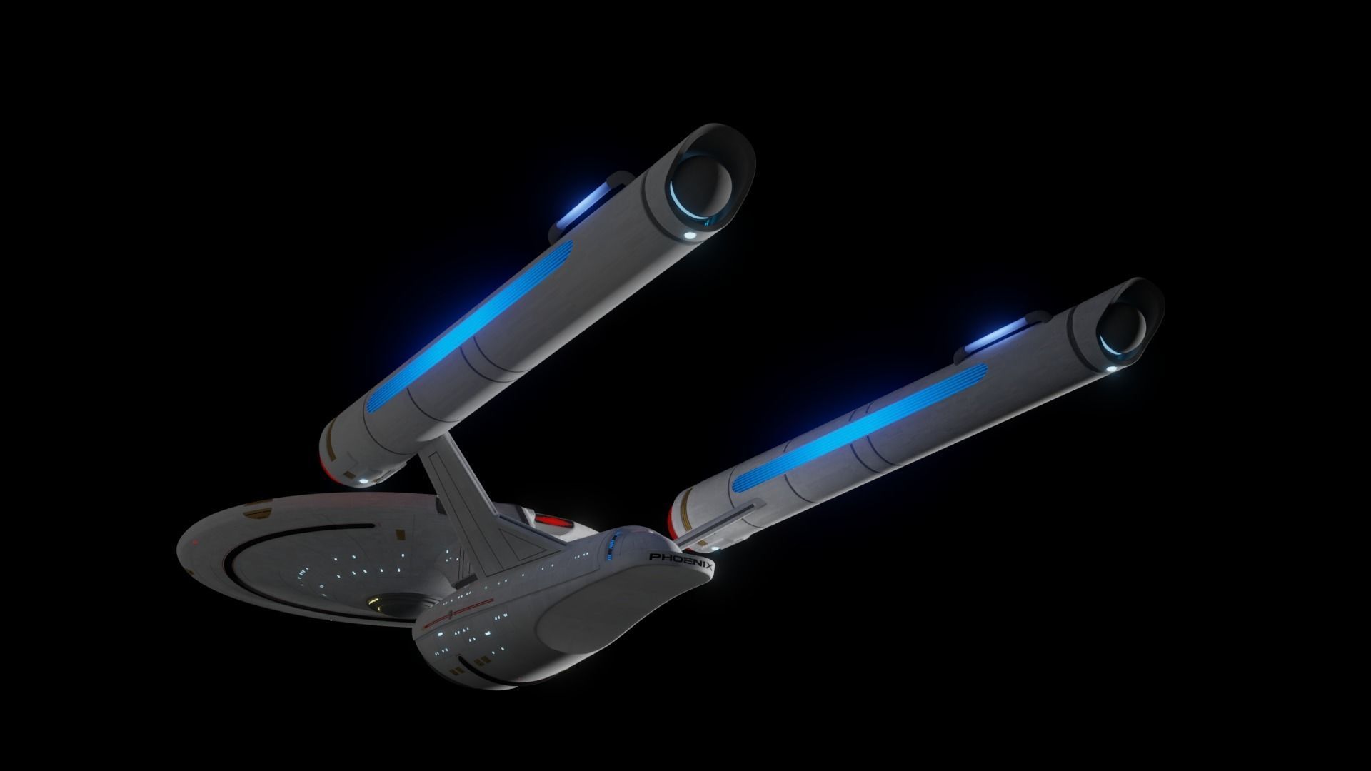 Phoenix Class Crusier  v2 3D model_4