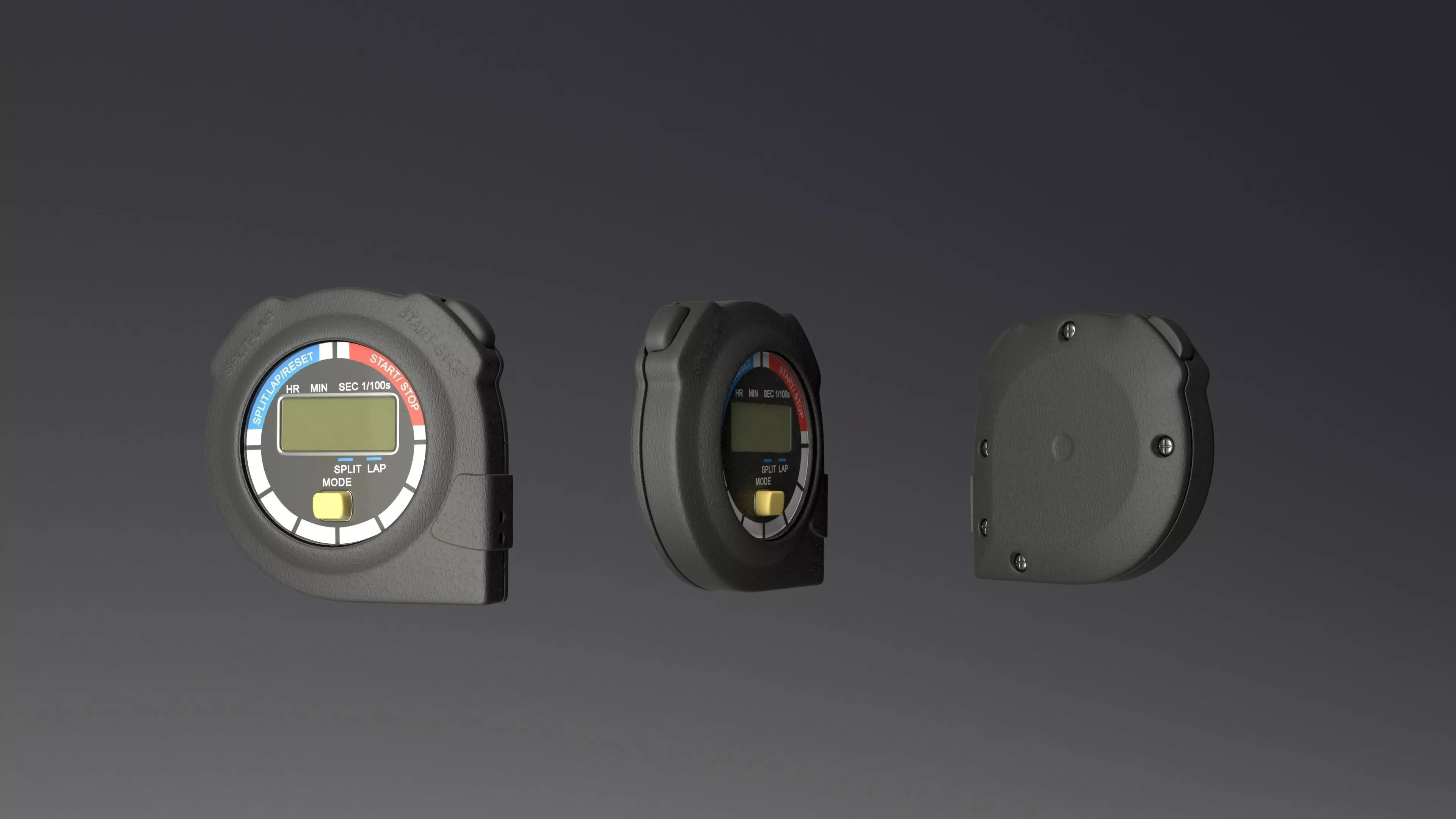 Digital Stopwatch 3D model_0