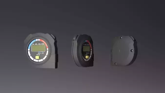 Digital Stopwatch 3D model