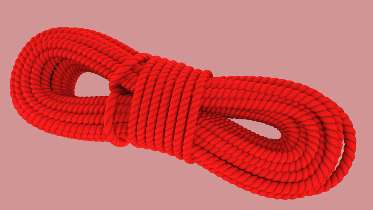Climbing Rope 3D model_2