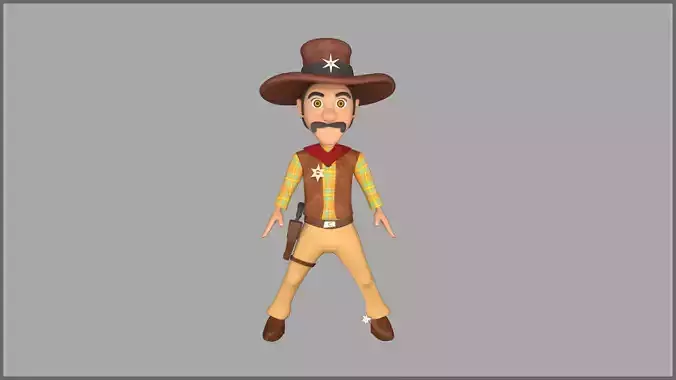 character toy story in cowboy outfit