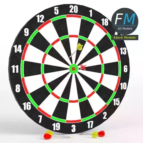 Darts with target 1