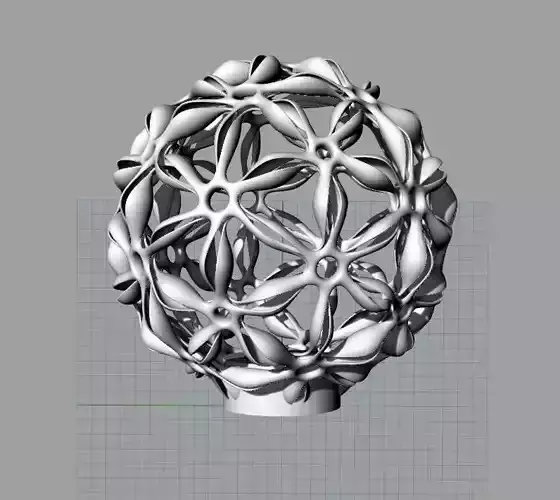 Flower Lampshade 3D print model