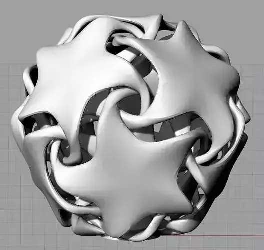 Star Lampshade 3D print model