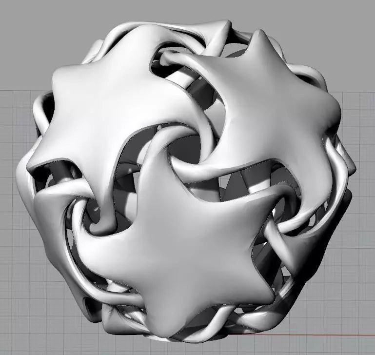 Star Lampshade 3D print model_0