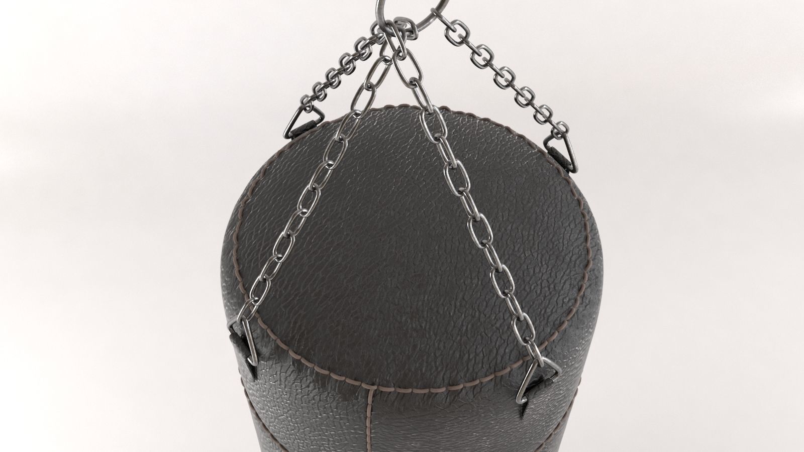 Leather Punching Bag 3D model_3