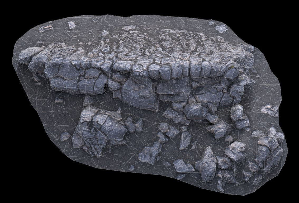 Volcanic Rock V8 Low-poly 3D model_3