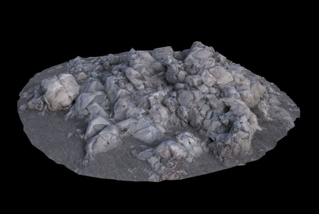 Volcanic Rock V12 3D model_2