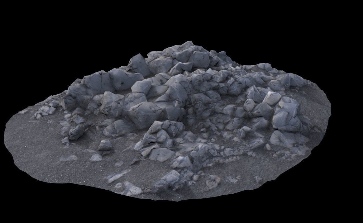 Volcanic Rock V12 3D model_1