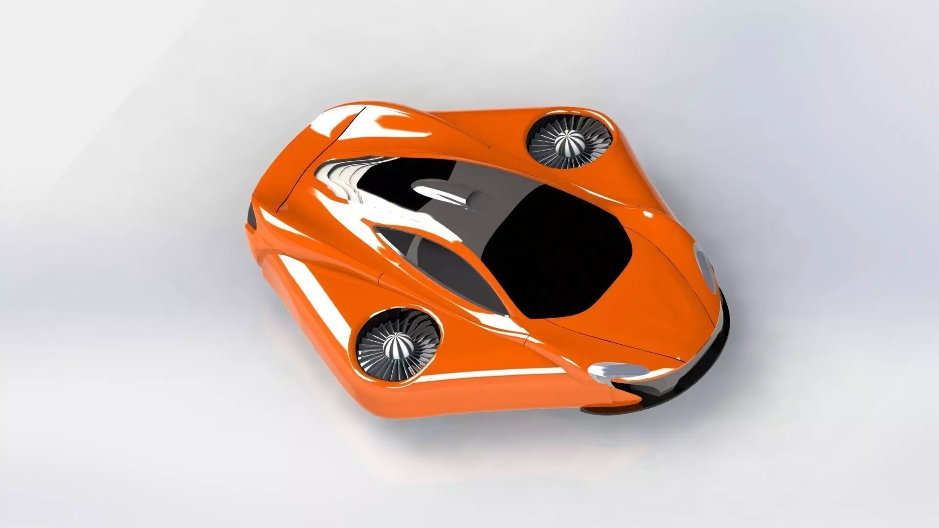McLaren Turbo Flying Concept Car 3D Model Low-poly 3D model