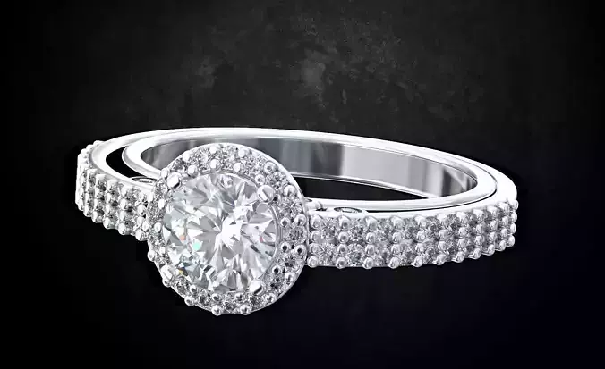 Ring with stones 186