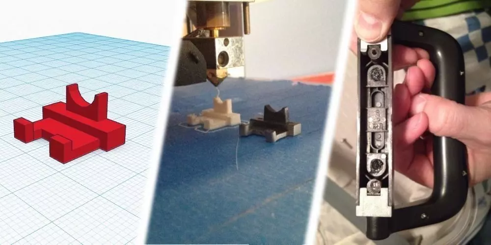 Samsonite Suitcase Handle Replacement Part 3D print model