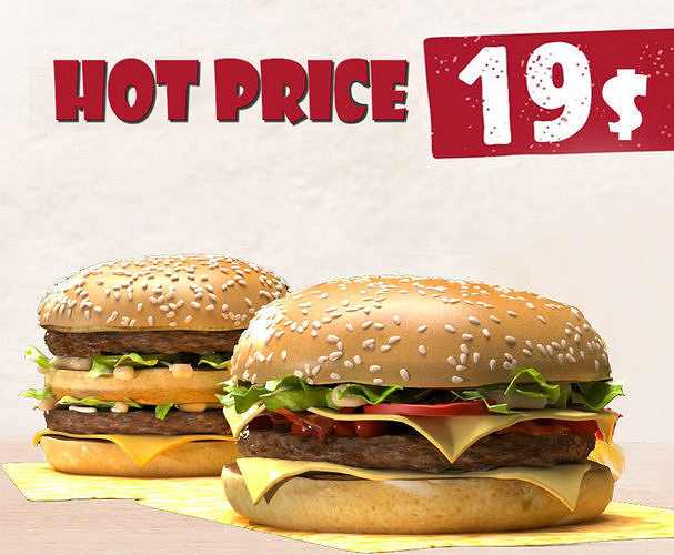 Burgers 3D model