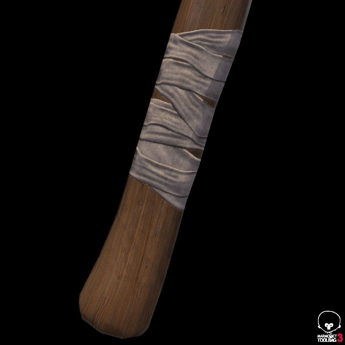 Axe 001 Low-poly 3D model_1