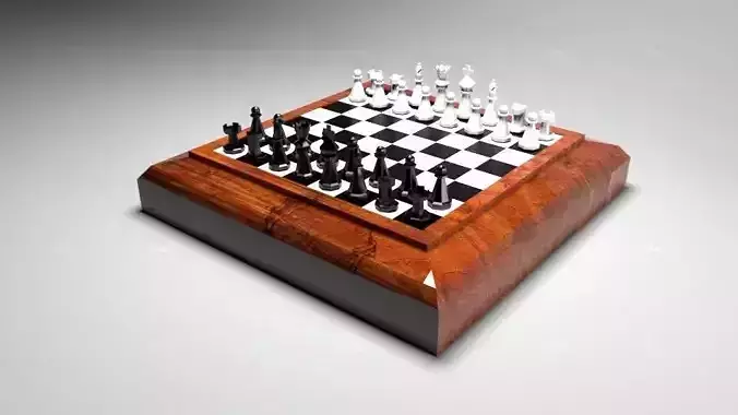 Ceramic Chess Set 3D model