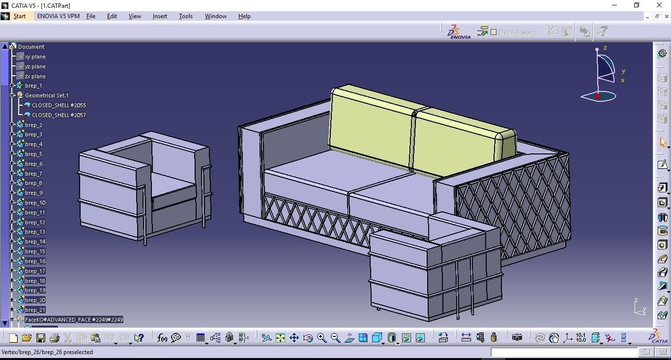 Sofa - Seating Group 3D model_13