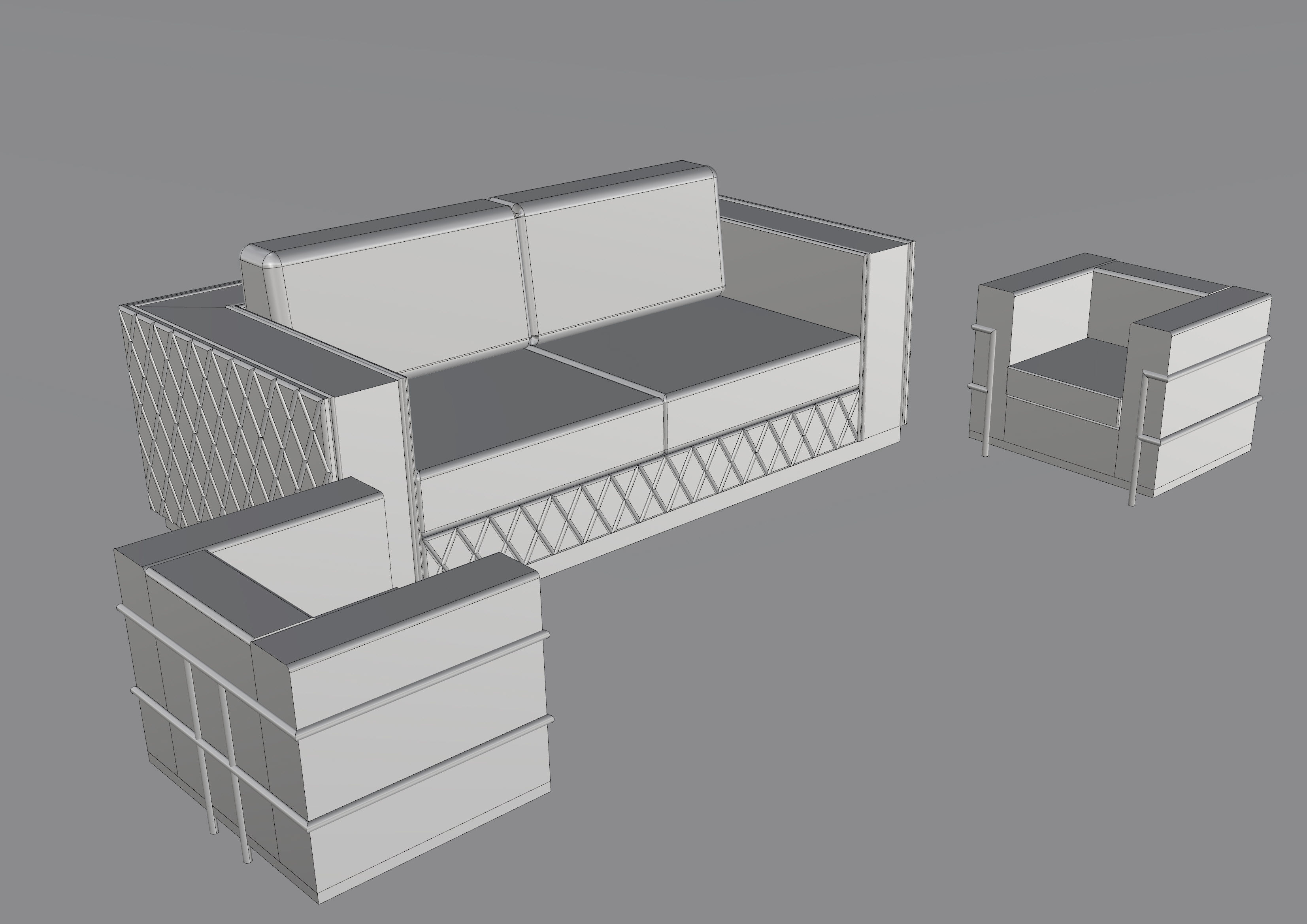 Sofa - Seating Group 3D model_4