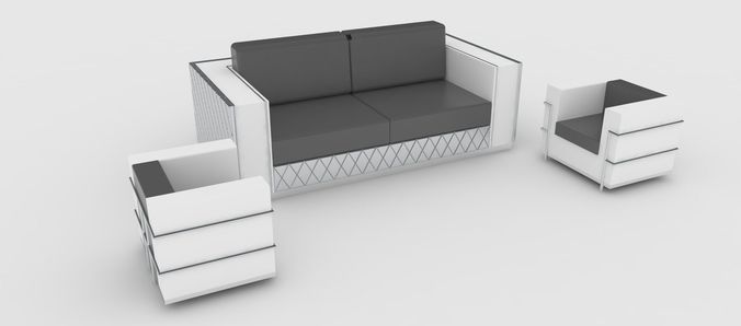 Sofa - Seating Group 3D model