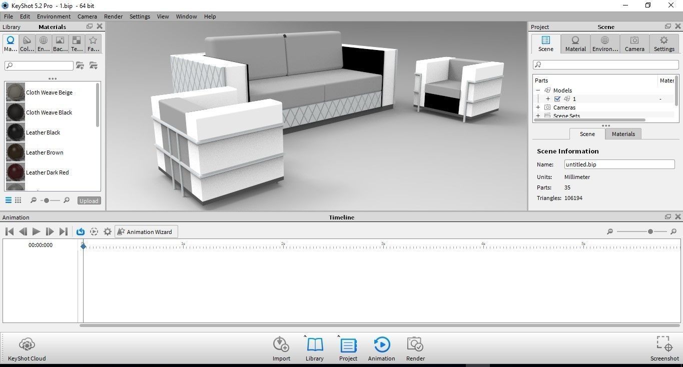 Sofa - Seating Group 3D model_10