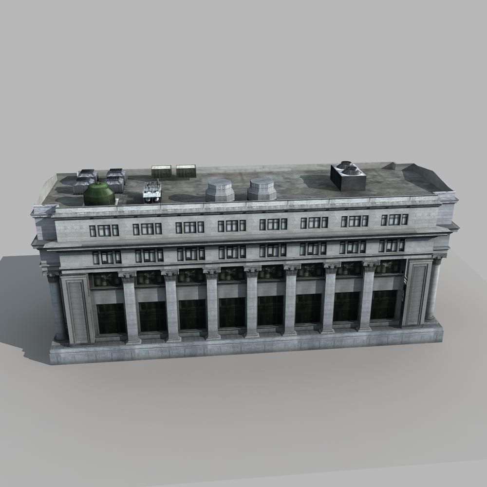 European Building 3D model_4
