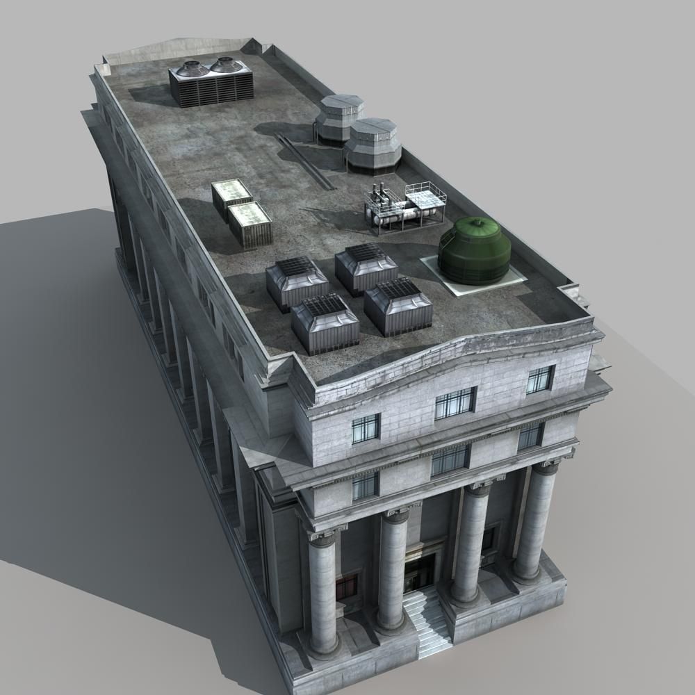 European Building 3D model_8