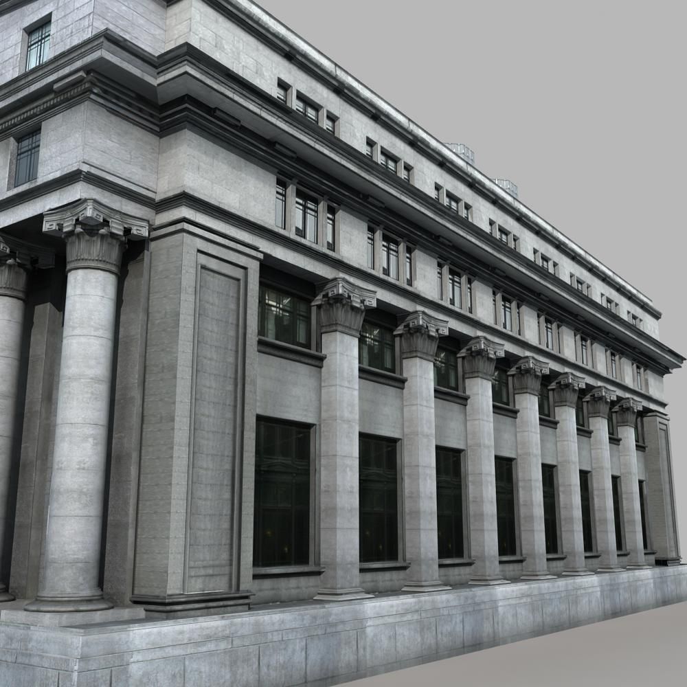 European Building 3D model_14