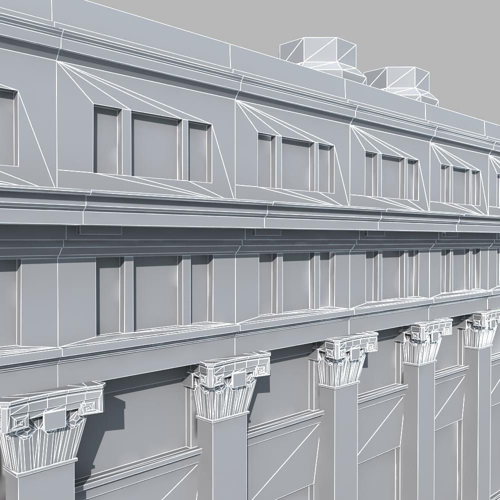 European Building 3D model_10